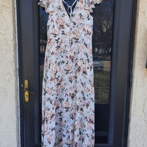 White floral dress
